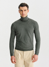 Žalios spalvos vyriškas golfas