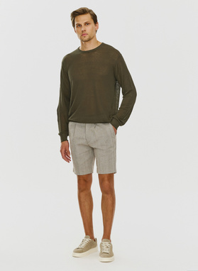 Bronzos spalvos melanžiniai vyriški šortai