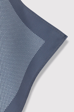 Pilkai mėlyna kišeninė nosinaitė mikroraštu