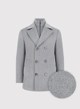 Vilnonis dvieilis vyriškas lietpaltis