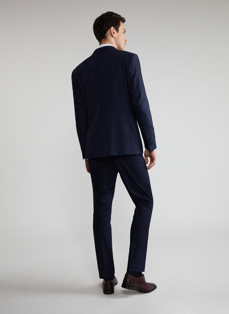 Tamsiai mėlynas kostiuminis švarkas P22SF-3G-015-G-S