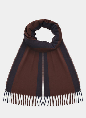Rudas šalikas su apvadu