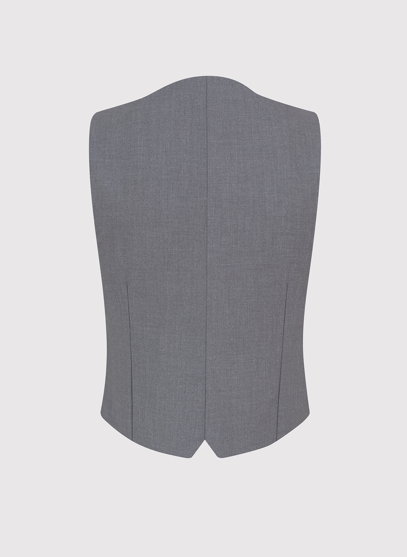 Pilka dvieilė vyriška liemenė