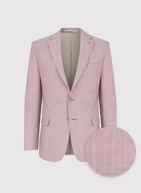 Rožinis vilnonis kostiuminis švarkas