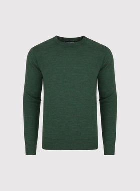 Žalias vyriškas megztinis su vilna