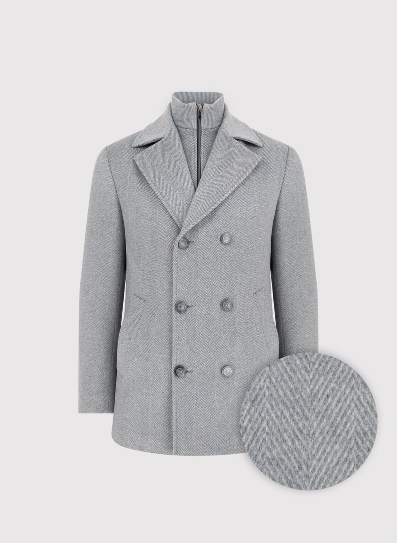 Vilnonis dvieilis vyriškas lietpaltis