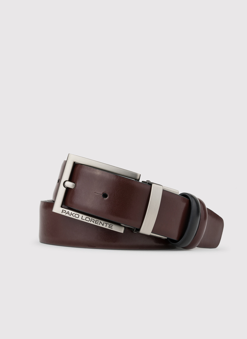 Dvipusis odinis diržas su matine sagtimi