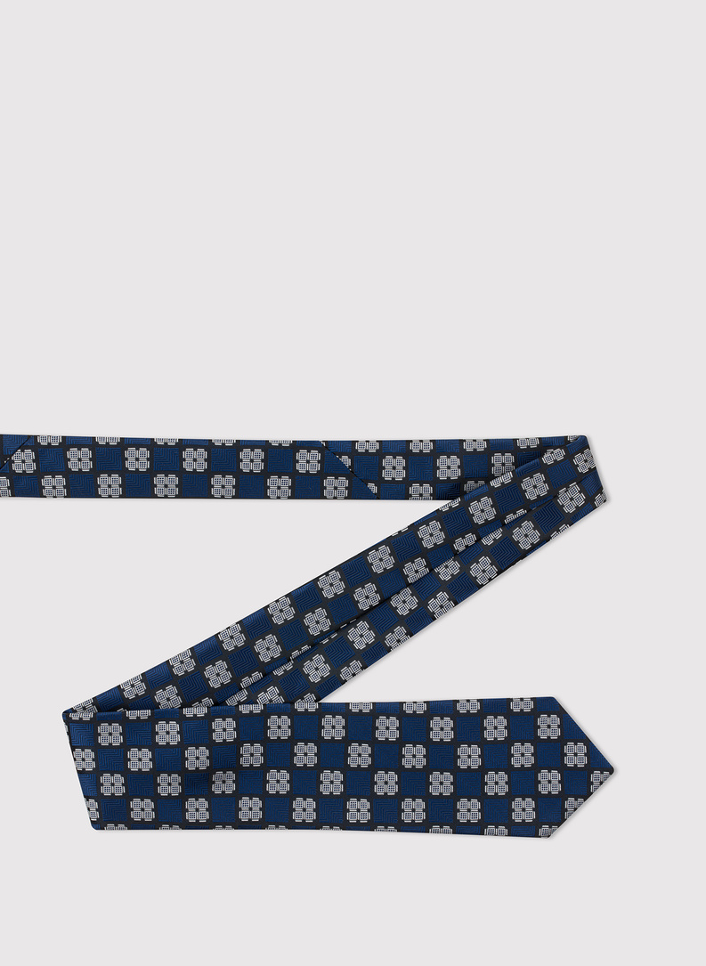 Vyriškas kaklaraištis geometriniu raštu