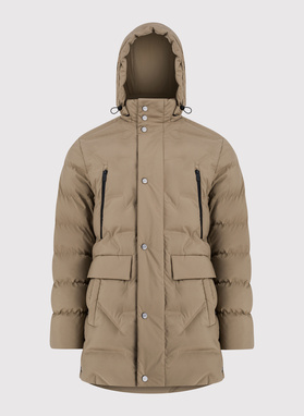 Smėlinė žieminė vyriška striukė