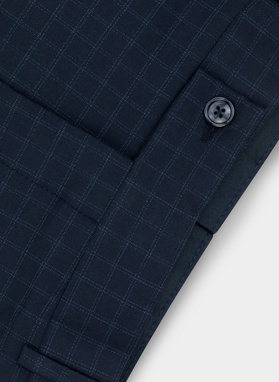 Tamsiai mėlynos kostiuminės kelnės P21WF-6G-073-G-S