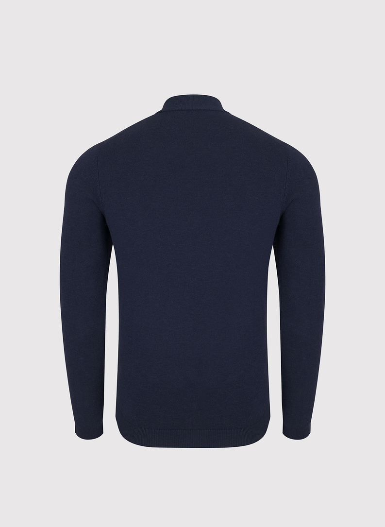 Tamsiai mėlynos spalvos vyriškas pusgolfis