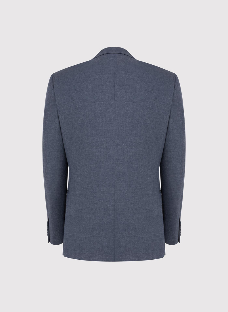 Tamsiai mėlynas kostiuminis švarkas