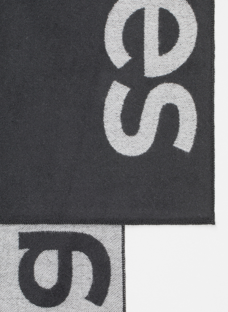 Pilkas šalikas M21WF-AX-002-S