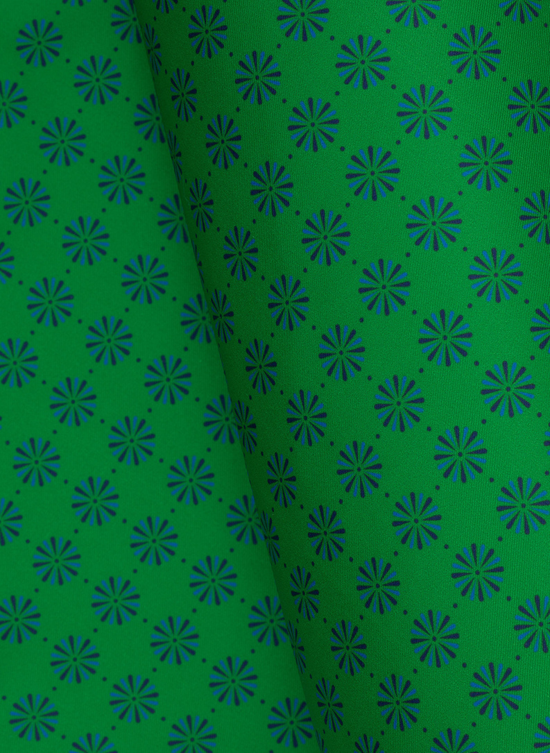 Raštuota žalia kišeninė nosinaitė