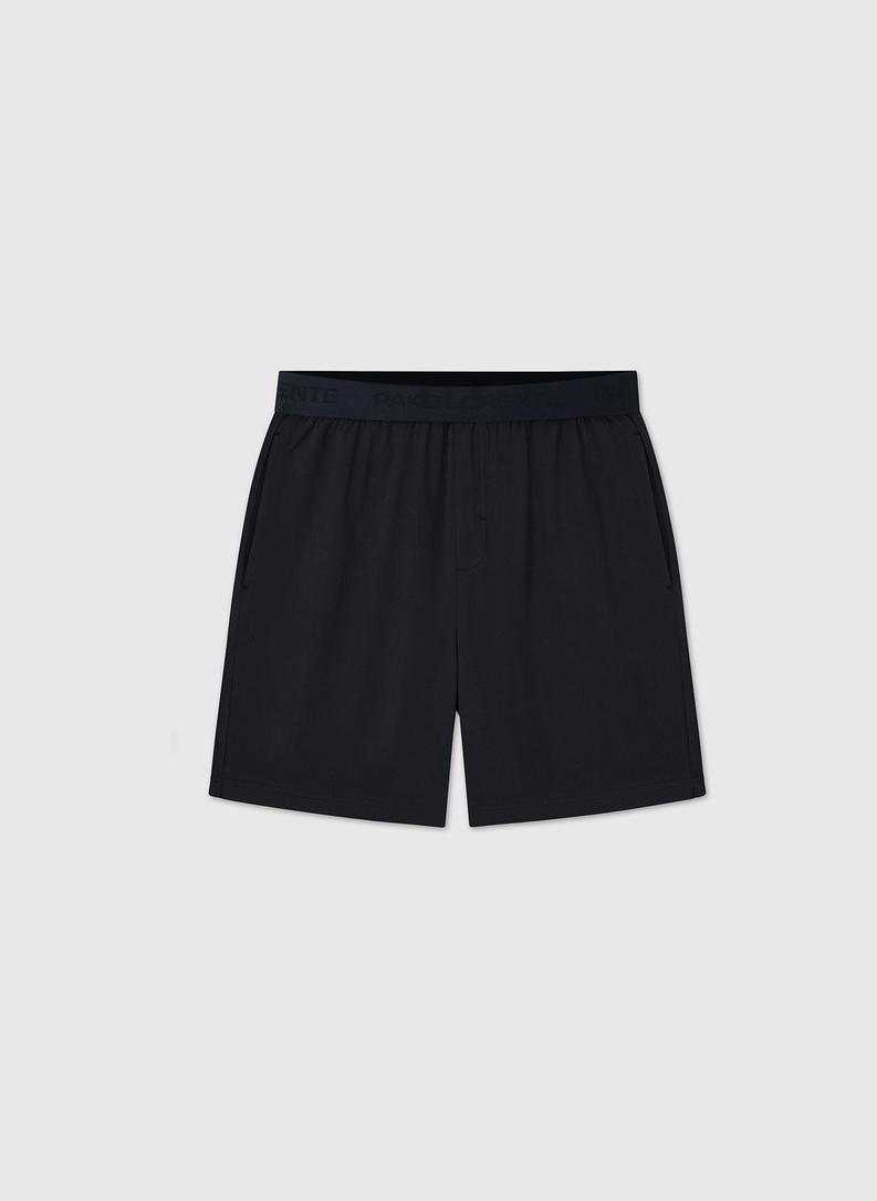 Baltai juoda vyriška pižama su medvilne