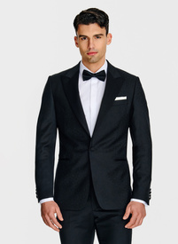 Juodas smokingo švarkas