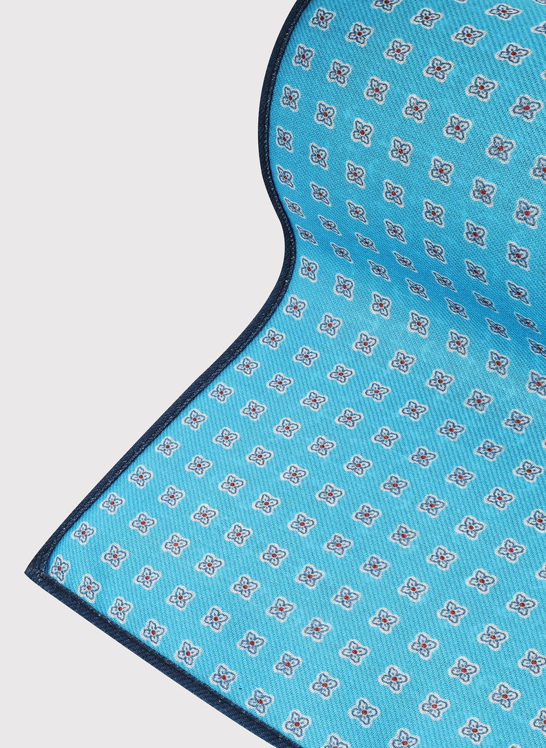 Dvipusė vyriška kišeninė nosinaitė su inkarais