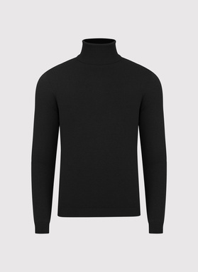 Juodos spalvos vyriškas golfas