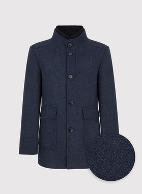 Tamsiai mėlynas vyriškas lietpaltis