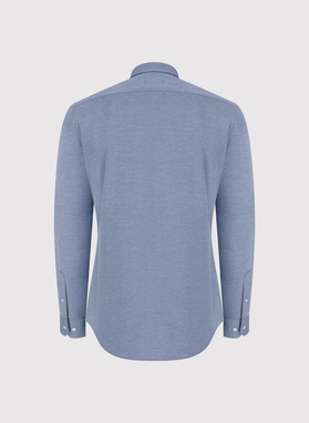 Mėlyni melanžiniai marškiniai