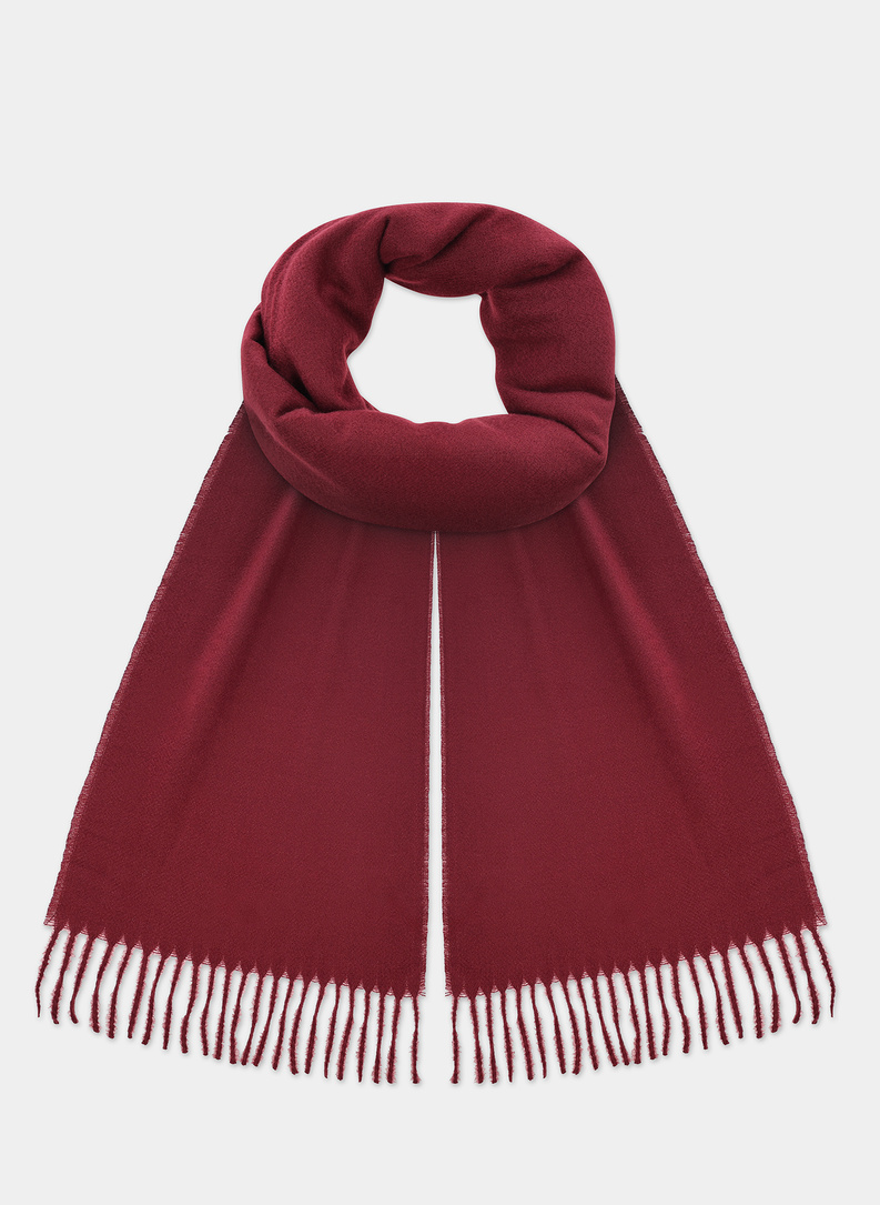 Tamsiai raudonas vyriškas šalikas