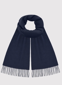 Tamsiai mėlynas vilnonis šalikas