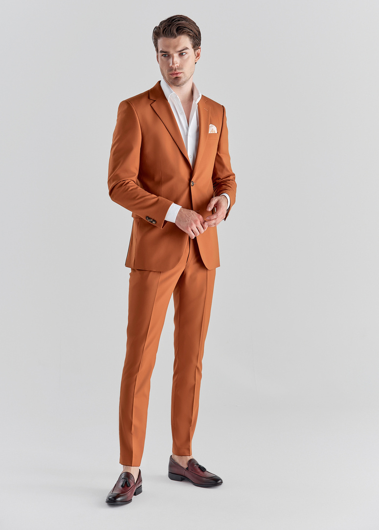Oranžinis kostiuminis švarkas P22SF-3G-021-P-S