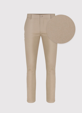 Smėlio spalvos vyriškos kelnės be raštų