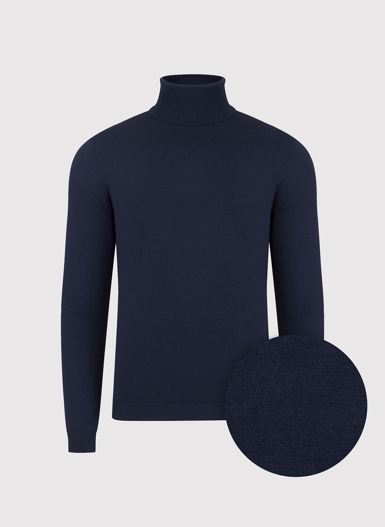 Tamsiai mėlynos spalvos vyriškas golfas