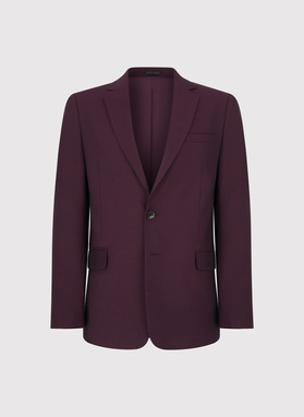 Tamsiai raudonas kostiuminis švarkas