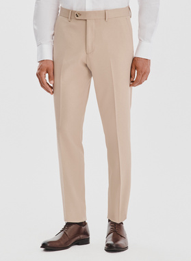 Smėlinės kostiuminės kelnės