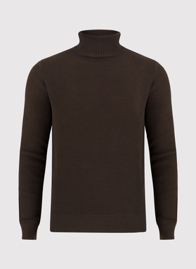 Bronzos spalvos megztinis su golfu