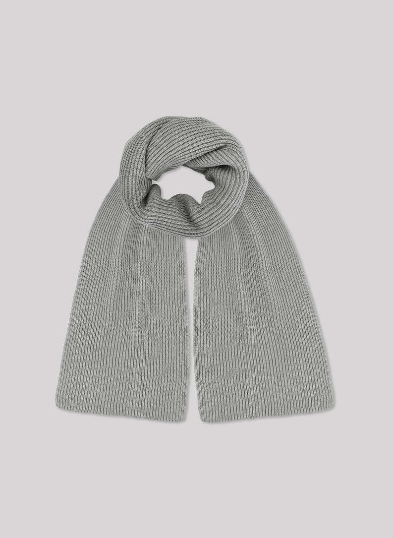 Pilkas medvilninis vyriškas šalikas