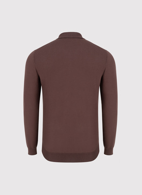 Rudas polo megztinis