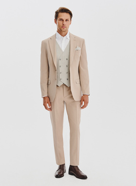 Smėlinis vyriškas švarkas