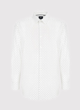 „Regular Fit“ kirpimo vyriški marškiniai smulkiu raštu