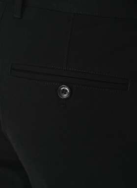 Juodos spalvos vyriškos kelnės be raštų