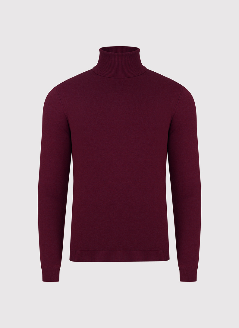 Tamsiai raudonos spalvos vyriškas golfas