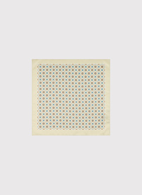 Smėlinė kišeninė nosinaitė spalvotu mikroraštu