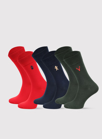 Vyriškų kojinių švenčių raštais komplektas