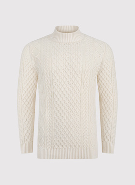 Smėlinis vyriškas megztinis