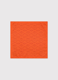 Oranžinė kišeninė nosinaitė gėlytėmis