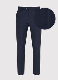 Vilnonės languotos kostiuminės kelnės