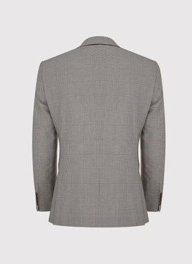 Bronzinių tonų languotas vyriškos kostiuminis švarkas