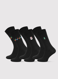 Vyriškų kojinių švenčių raštais komplektas