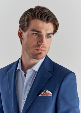 Tamsiai mėlynas kostiuminis švarkas P22SF-3G-019-G-S