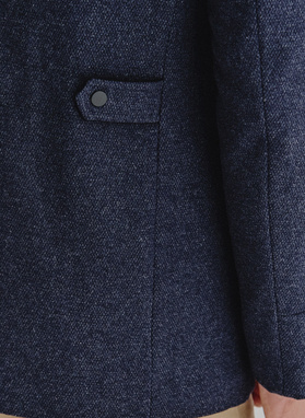 Tamsiai mėlynas vyriškas lietpaltis