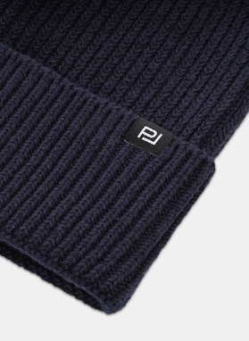 Tamsiai mėlyna medvilninė vyriška kepurė