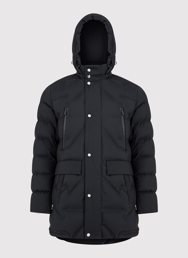 Juoda žieminė vyriška striukė