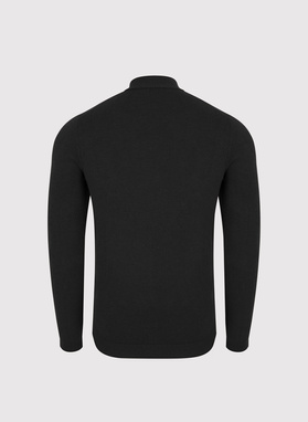 Juodos spalvos vyriškas pusgolfis